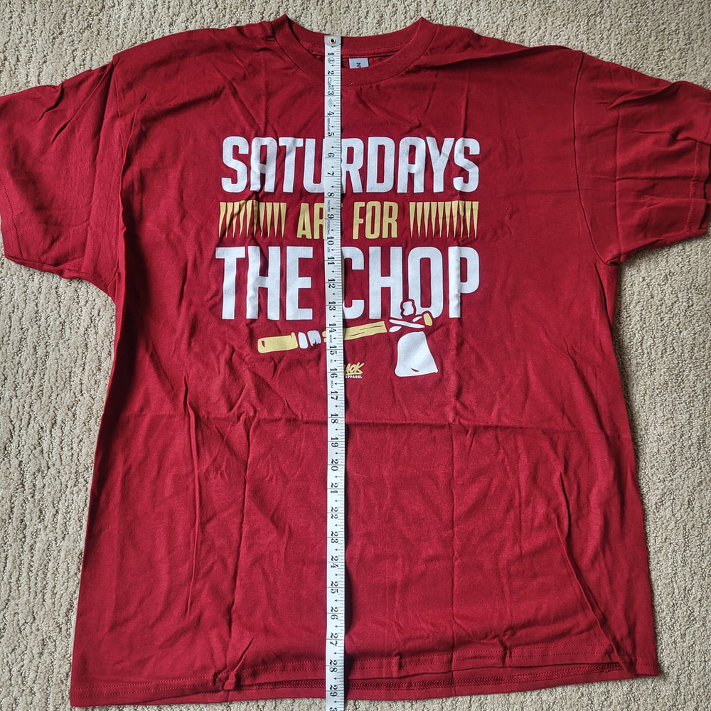 Men’s “Saturdays Are For The Chop” Florida St. Football Fan T-Shirt–Size XL–NWOT - Picture 6 of 7